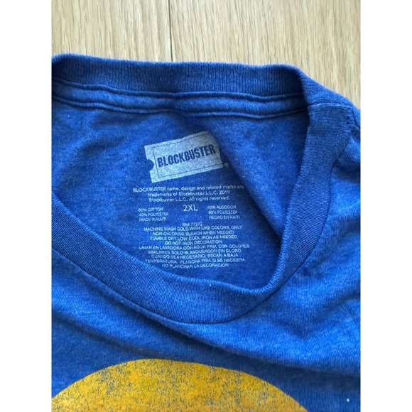 Blockbuster Video Mens 2XL Blue Make It A Blockbuster Night Graphic T-Shirt - Picture 4 of 4